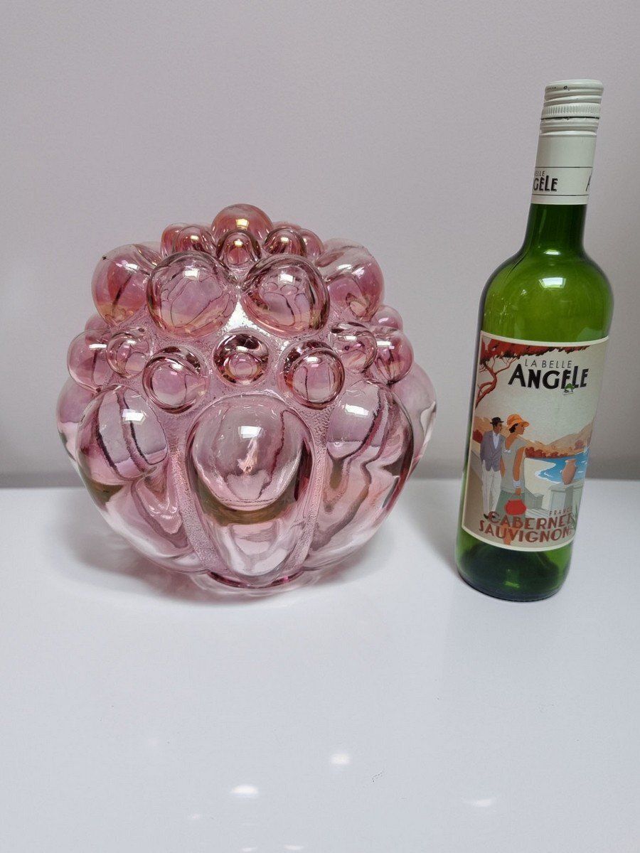 photo for sale Large Rose Bubble Lamp Shade By Helena Tynell And Heinrich Gantenbrink For Limburg, 1960s