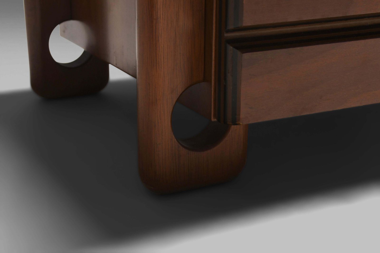 photo furniture Set Of Walnut Cabinets / Chest Of Drawers By Mobil Girgi, Italy 1970s