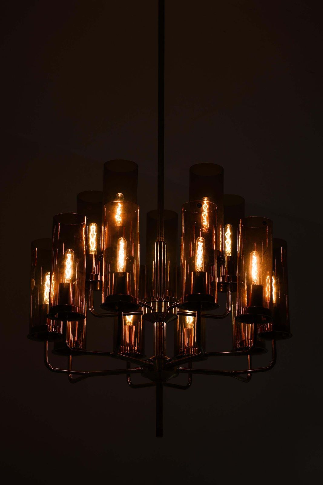 Ceiling Lamp In Brass And Glass By Hans Agne Jakobsson, 1960s photo buy
