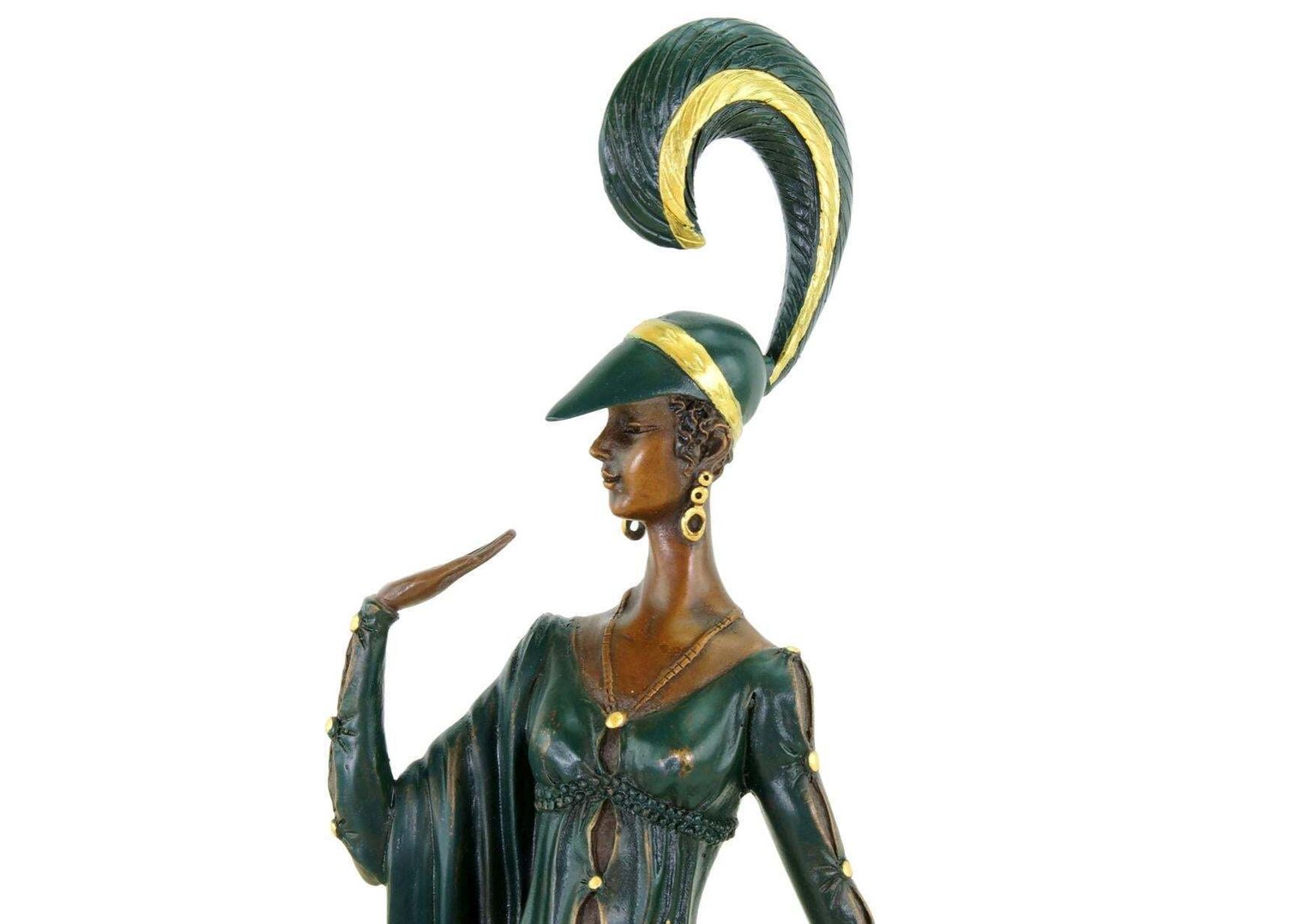 photo for sale Sculpture Revue Dancer In Bronze, Art Deco Style, 20th Century