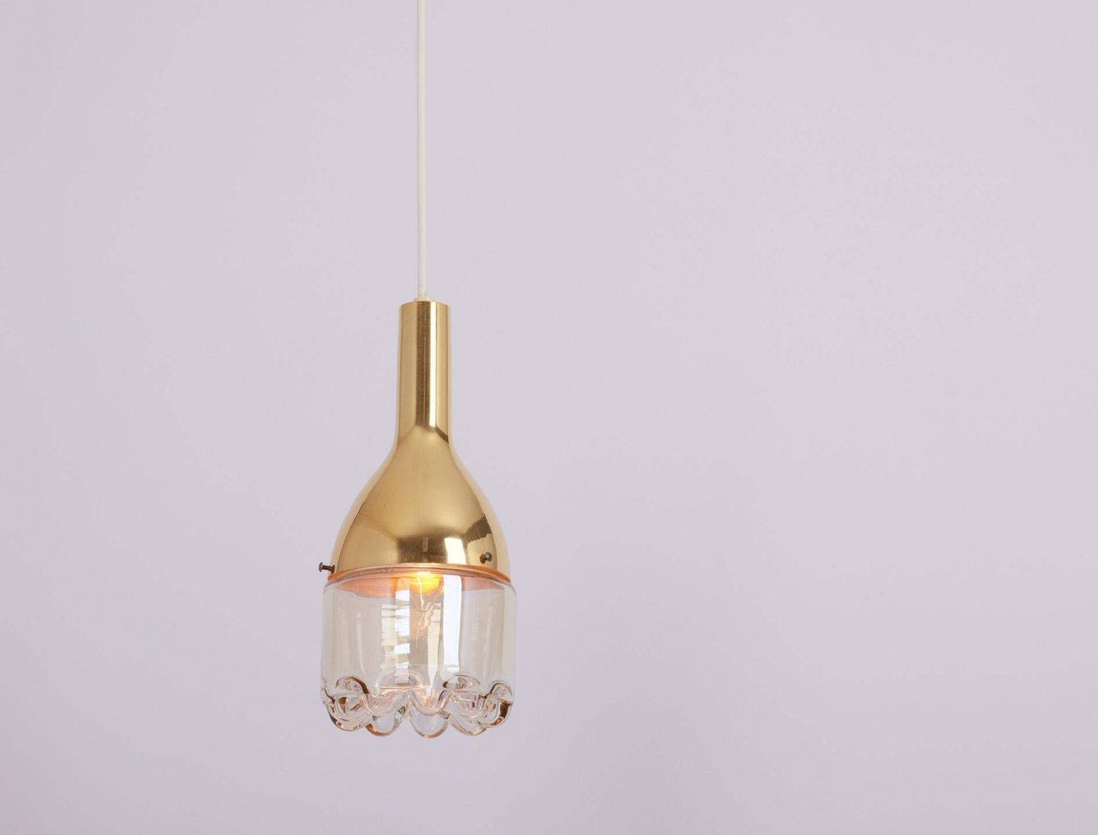 1 Of 5 Stunning Petite Sputnik Brass Pendant Light, Hillebrand , Germany, 1960s photo Lighting