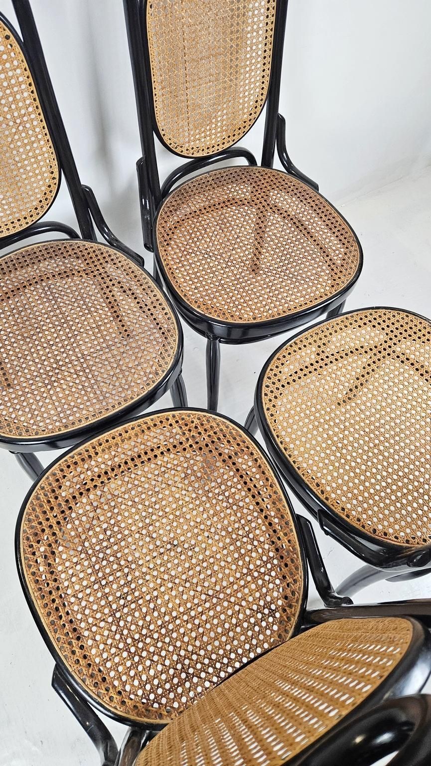Set Of Four Thonet Model 17 Bentwood Dining Chairs, Art Nouveau photo buy
