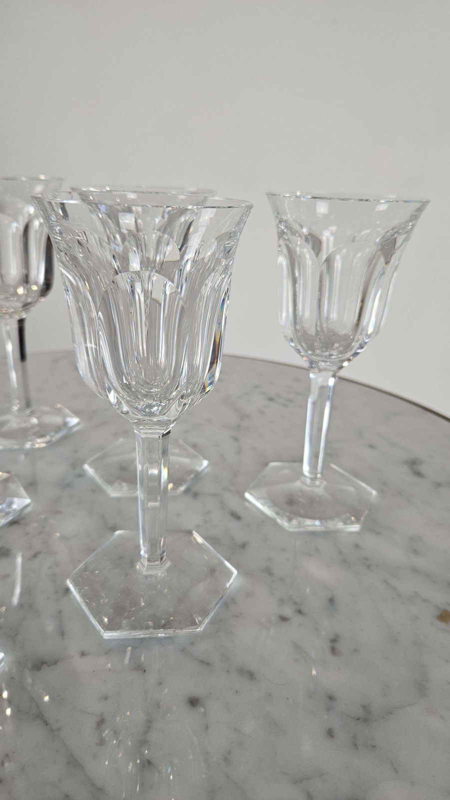 Baccarat Harcourt 1841 Champagne Flutes Set Of Six, Crystal, France photo vinterior