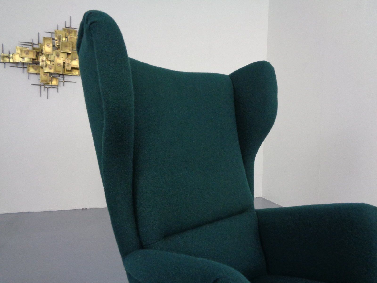 photo buy French Wingback Chair With Kvadrat Tonica Upholstery, 1950s