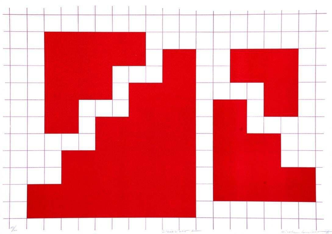 Nicola Carrinosituation A   Lithograph By Nicola Carrino   19701970s