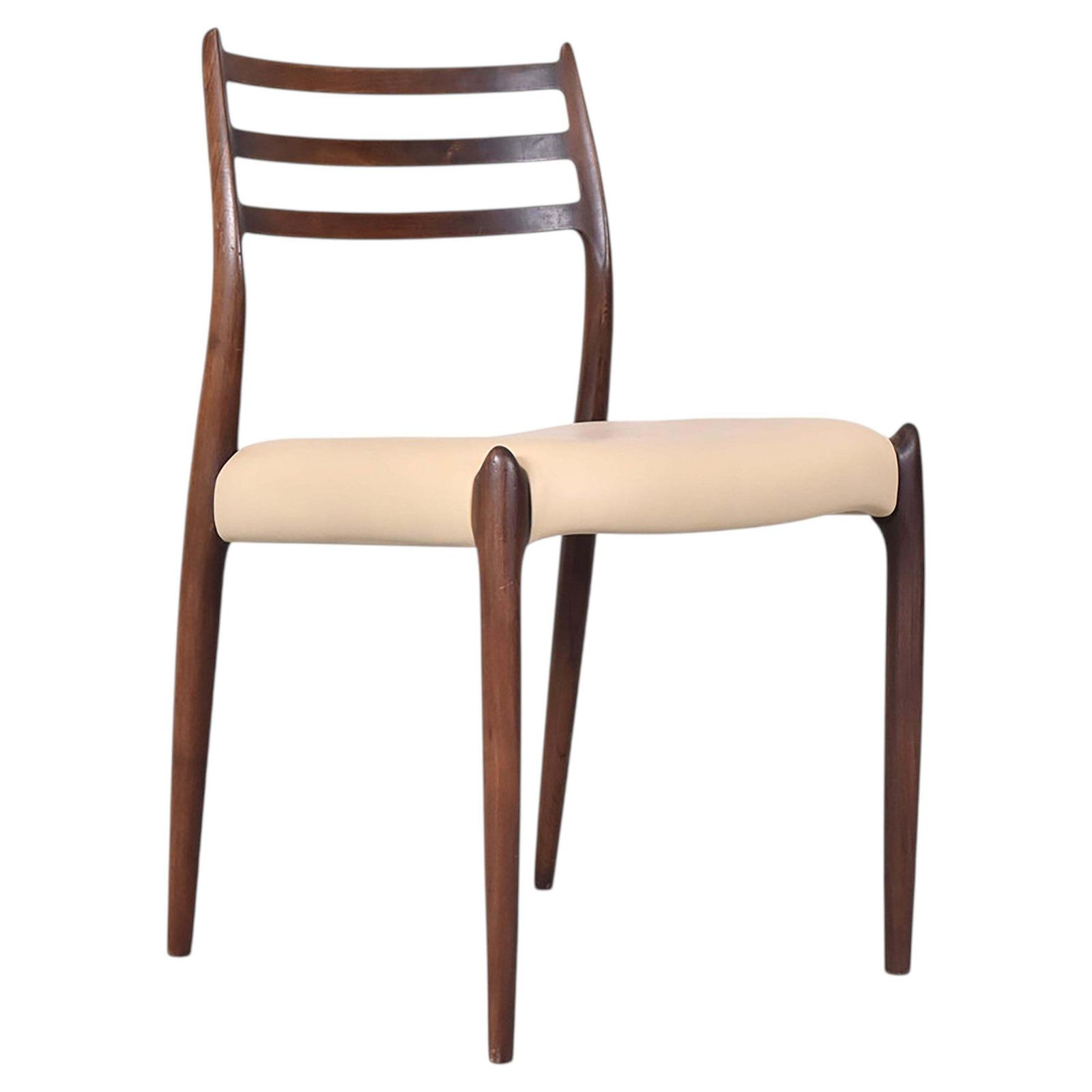 Niels Otto Møller Model 78 Dining Chair, Vintage Hardwood Design, 1951
