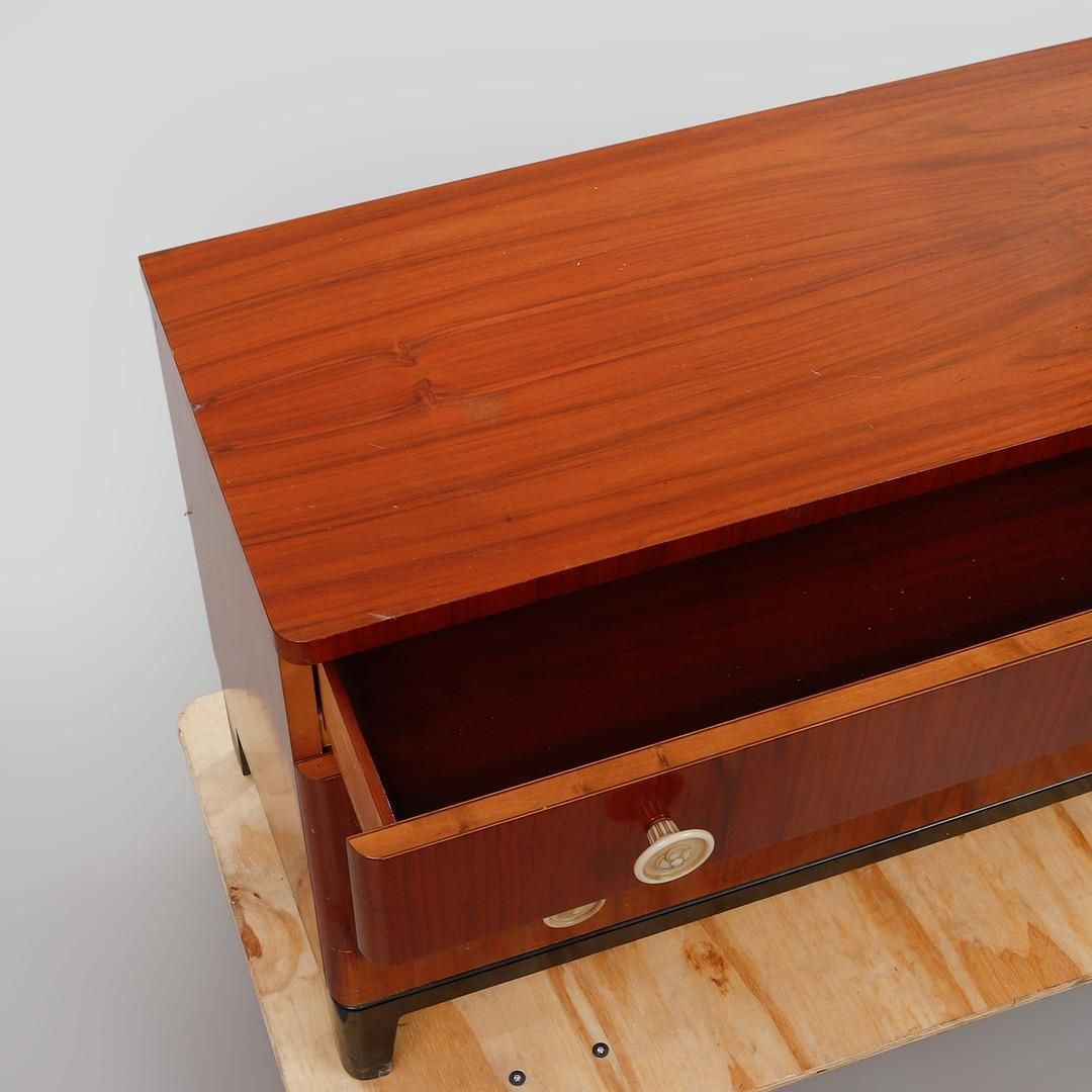Late Art Deco Mahogany Chest Of Drawers With Bakelite Handles photo buy