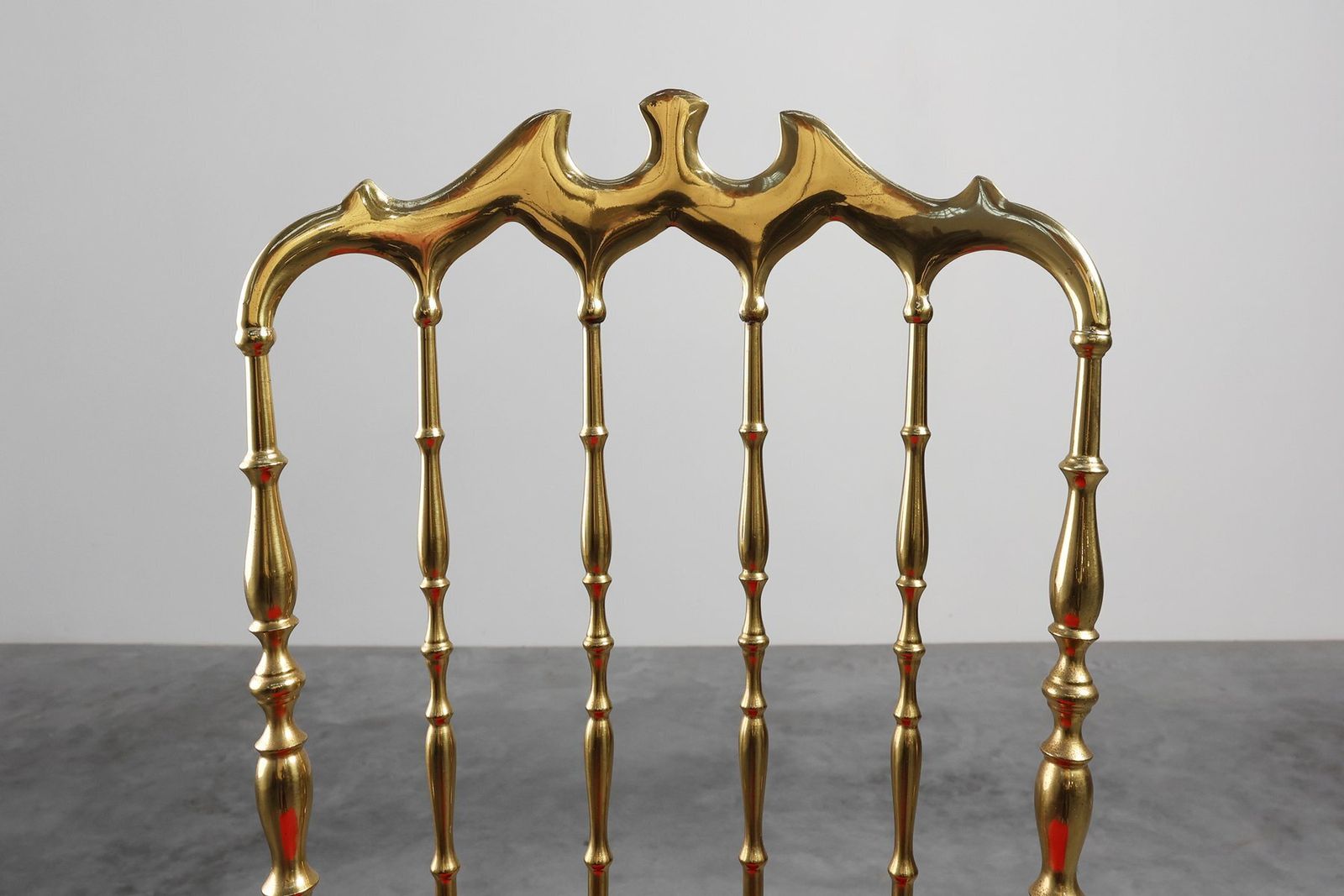 Hollywood Regency Brass Chiavari Chair From Giuseppe Gaetano Descalzi, Italy, 1950s photo Furniture