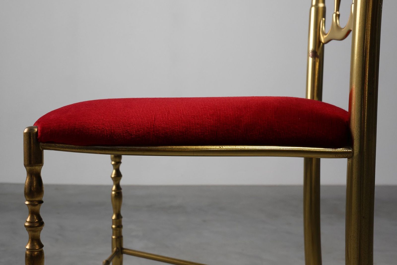 photo for sale Hollywood Regency Brass Chiavari Chair From Giuseppe Gaetano Descalzi, Italy, 1950s
