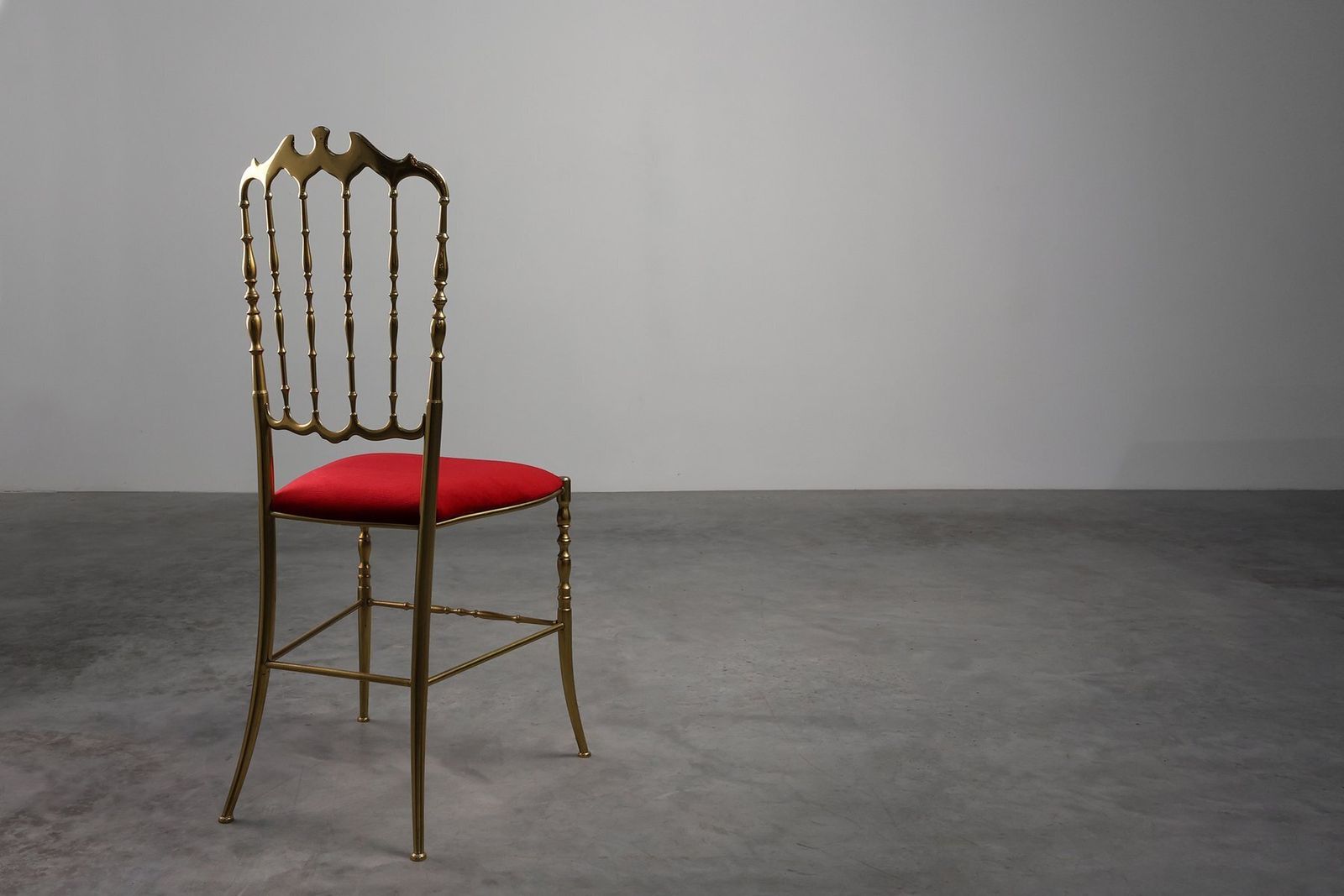 1570.0 Hollywood Regency Brass Chiavari Chair From Giuseppe Gaetano Descalzi, Italy, 1950s photo