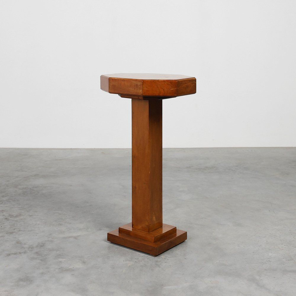 Art Deco Side Table With Drawers & Integrated Ashtray, France, 1925
