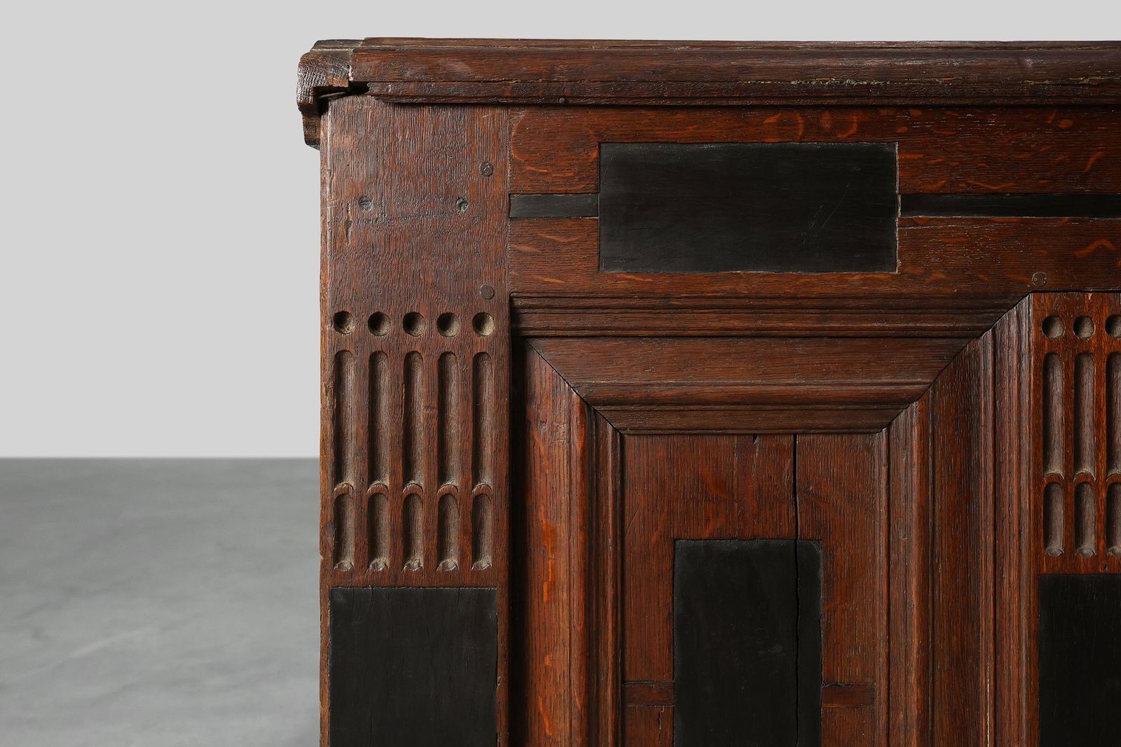 French Oak Storage Trunk Or Linen Chest, 17th Century photo for sale