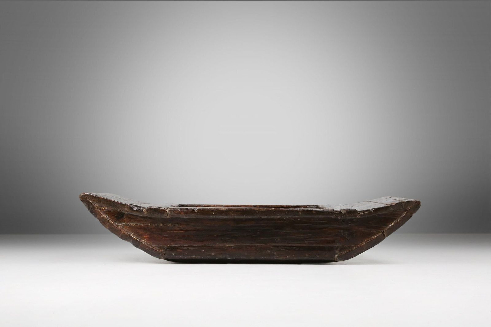 Wabi Wabi Handmade Wooden Trough Or Vessel, France, 19th Century photo for sale