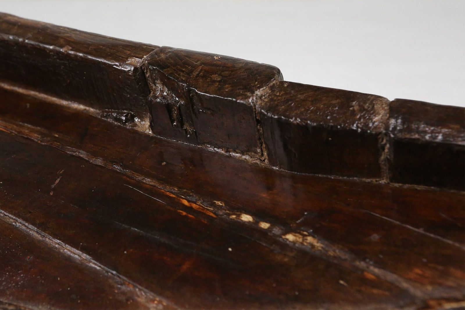 Wabi Wabi Handmade Wooden Trough Or Vessel, France, 19th Century photo vinterior