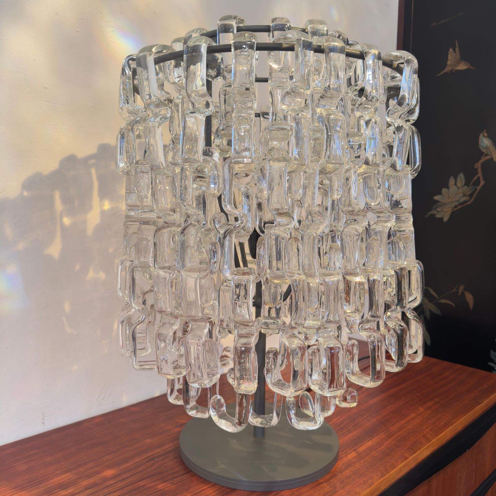 Seventies Interlocking Art Glass Work By Barbini, Italy photo furniture