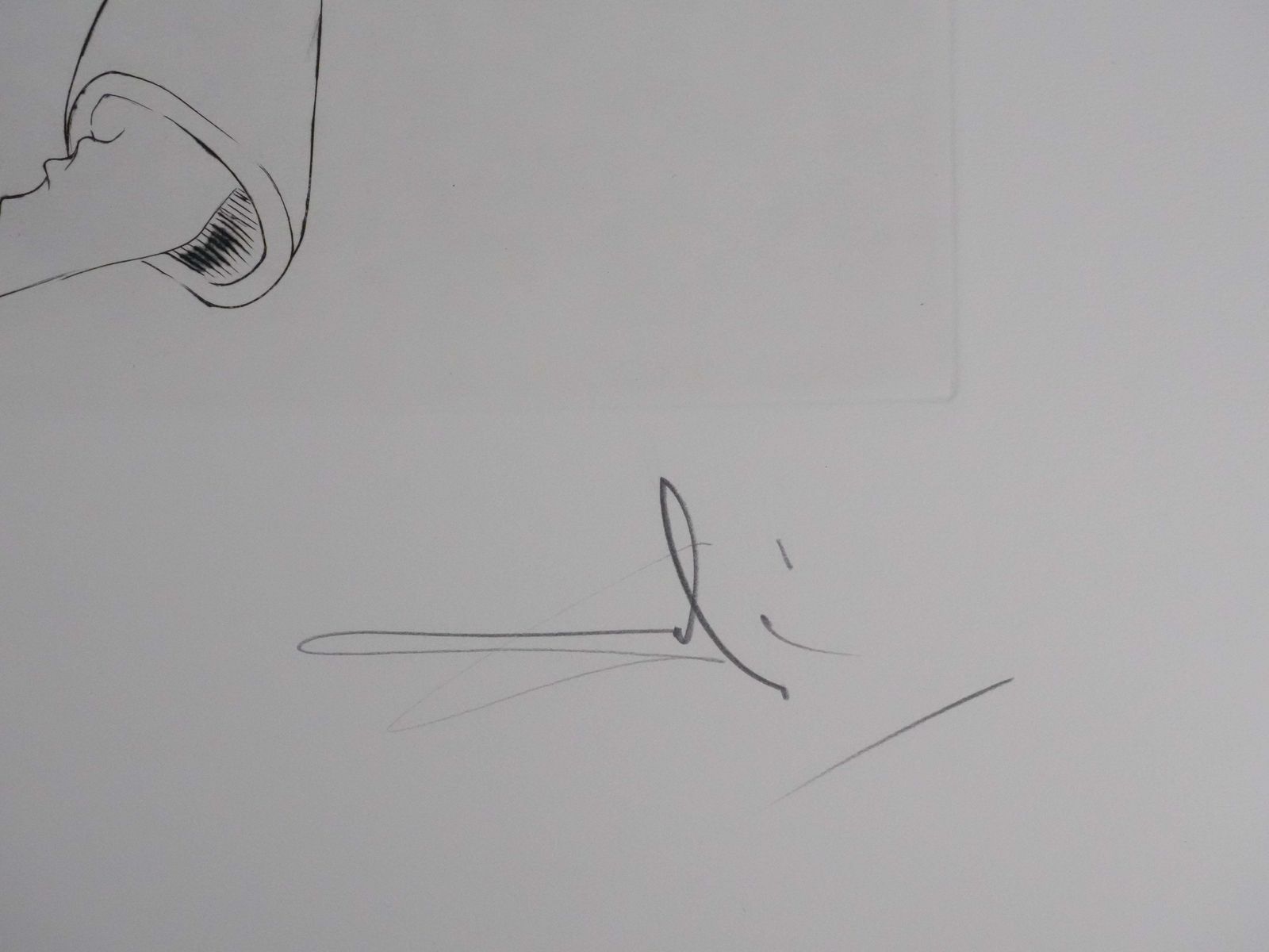 Tribute To Leonardo Da Vinci, Oil Cracking   Original Handsigned Etching1975 photo furniture