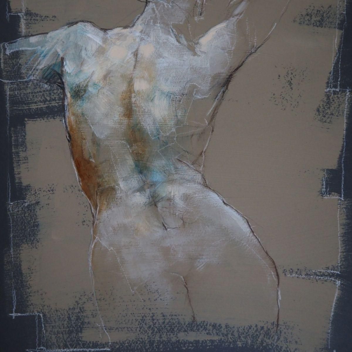 Michał Bajsarowiczoriginal Nude Female Figure Drawing   Mixed Media Paper Artwork By Polish Artist2026 photo 578.0
