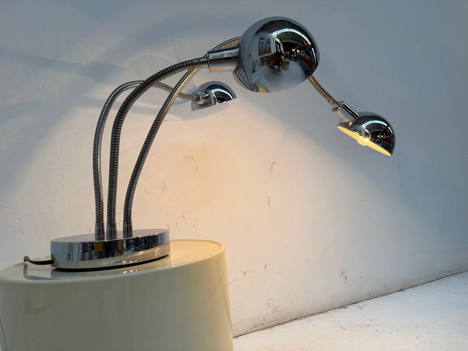 Hydra Table Lamp Attributed To Pierre Folie For Jacques Charpentier, France, 1970s photo Lighting