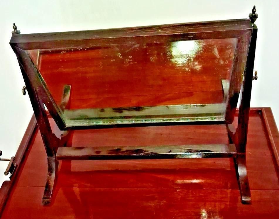 Antique Swing Dressings Vanity Mirror Foxed Has Desilvering