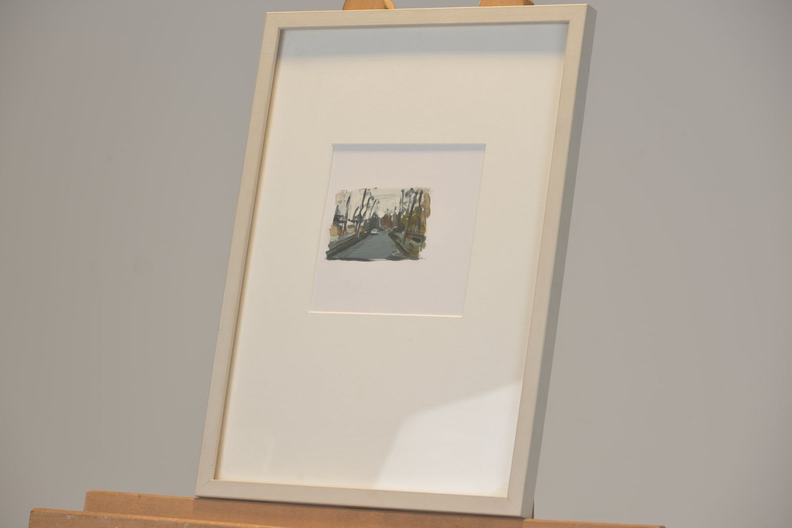 Allee, Jochen Pankrath, 2009, Oil On Paper, Framed photo 849.0