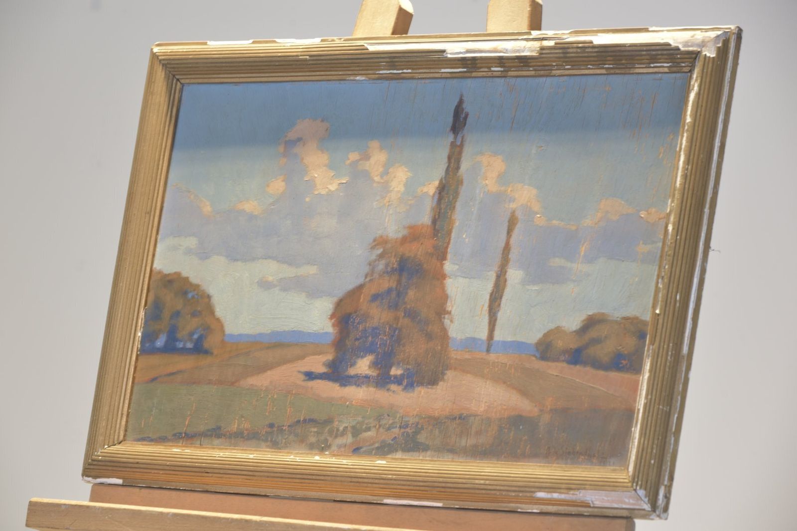 Oil Painting, Adolph De Siebenthal, Switzerland, 1921 photo furniture