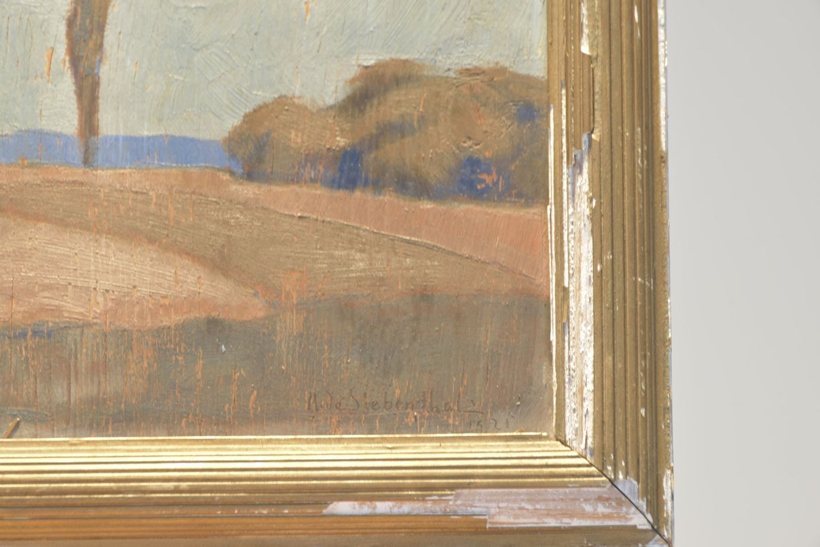 Oil Painting, Adolph De Siebenthal, Switzerland, 1921 photo for sale