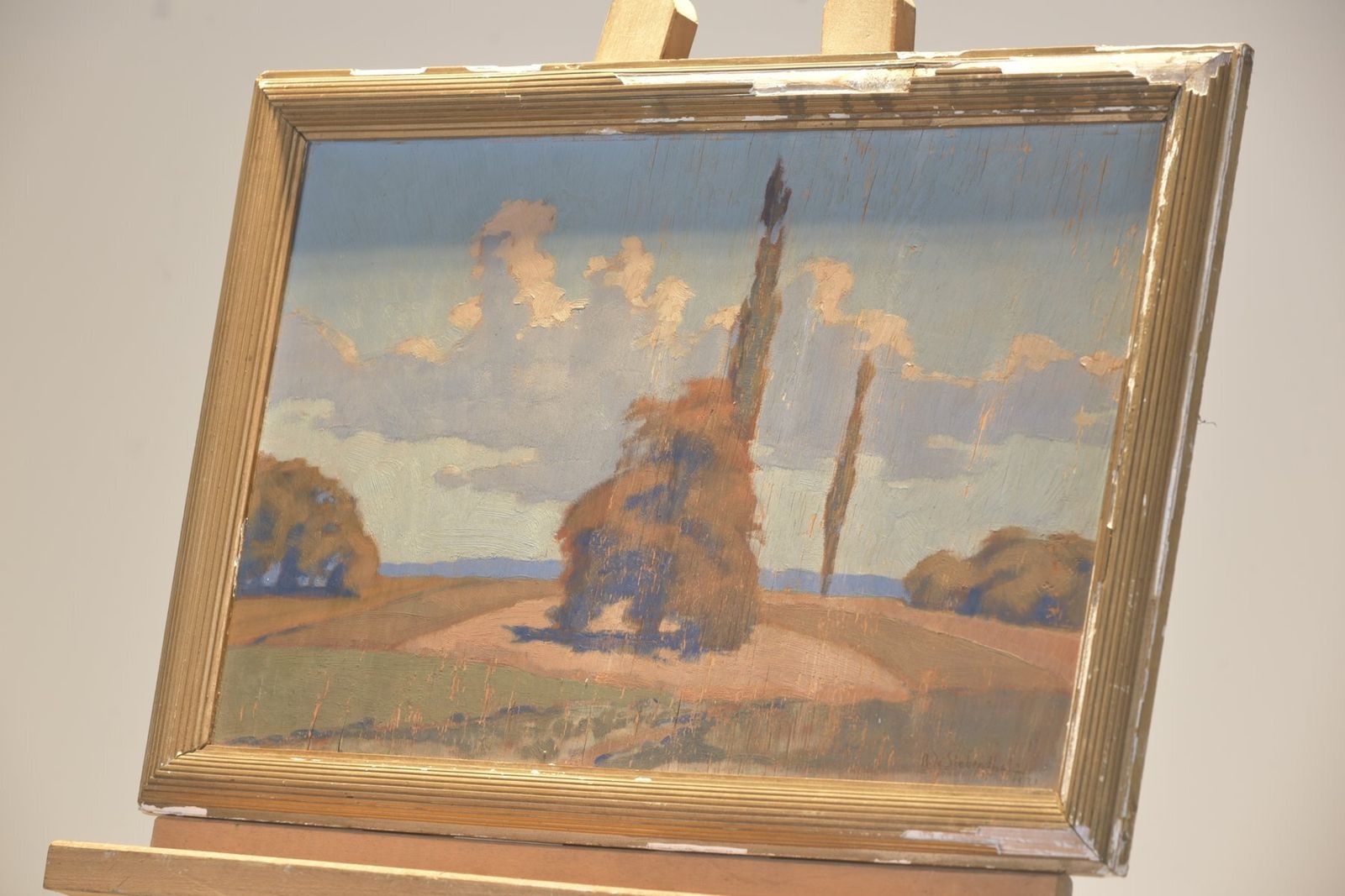 Oil Painting, Adolph De Siebenthal, Switzerland, 1921 photo vinterior