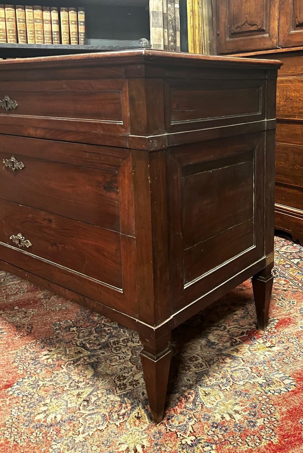 Pair Of Walnut Chest Of Drawers, 3 Drawer, Italy photo buy