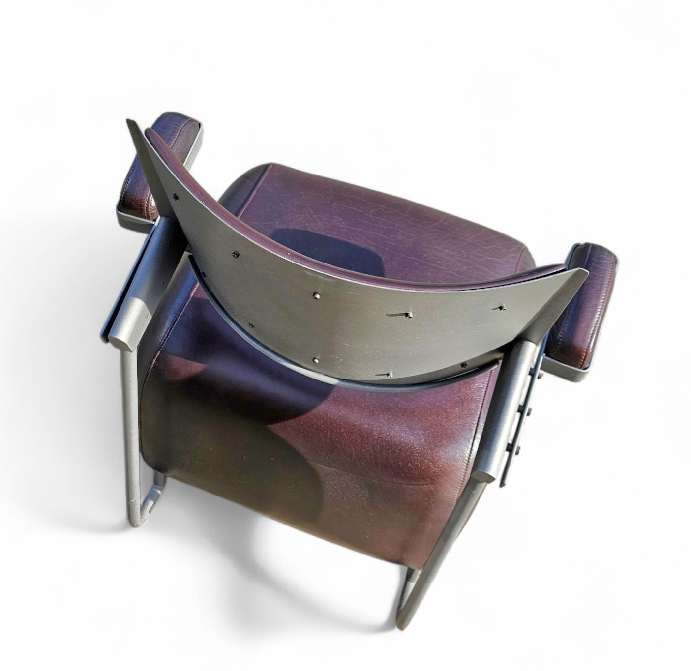 photo vinterior 3 X Oscar Armchair By Harri Korhonen For Inno Interior Oy / Brown Leather / 1980s