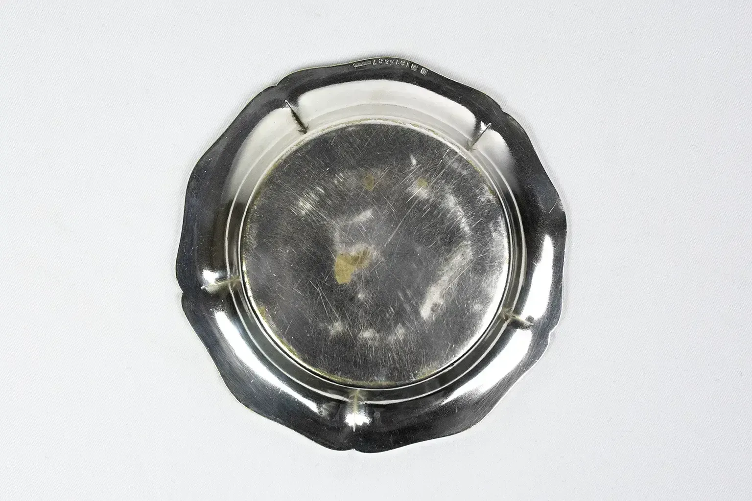 Christofle Silver Plated Metal Bottle Coaster With A Wire Border, 19th Century — With A Removable Clover Shaped Bottle Rest photo buy