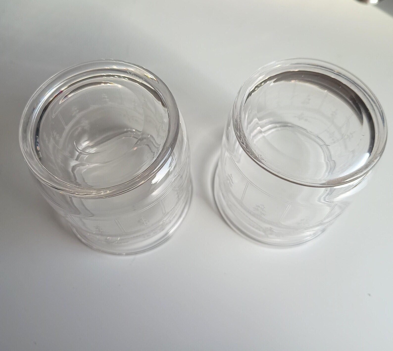 photo vinterior Vintage Hukin & Heath Silver Plate Double Jar Handled Serving Cruet: Stuart Crystal, C 1900