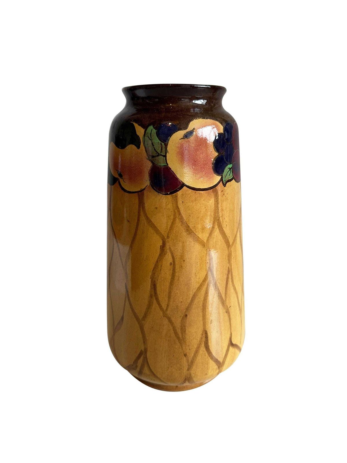 Antique Pair Of Royal Stanley Vases – Hand Painted Art Deco Jacobean Ware Made In England photo Home Decor