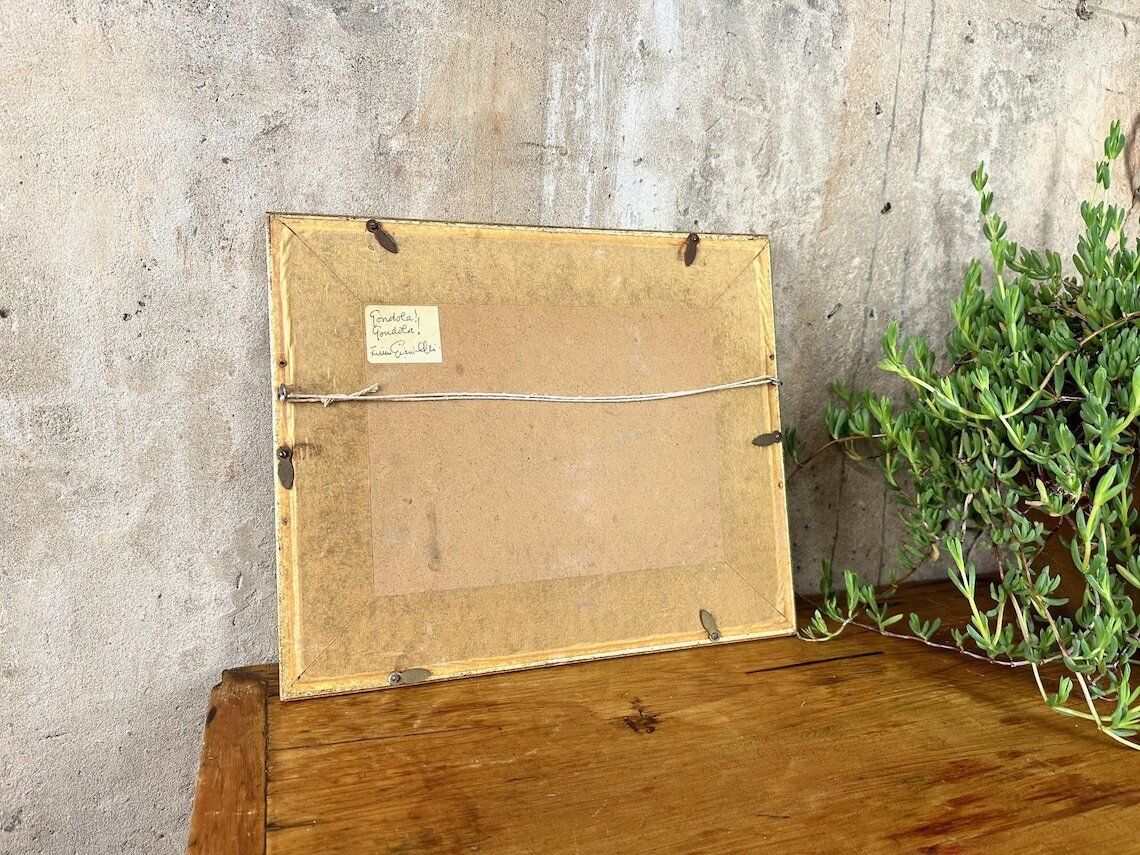 photo furniture Original Arthur Giardelli (1911 2009) Venice Signed Watercolour Painting   'Gondola!, Gondola!'