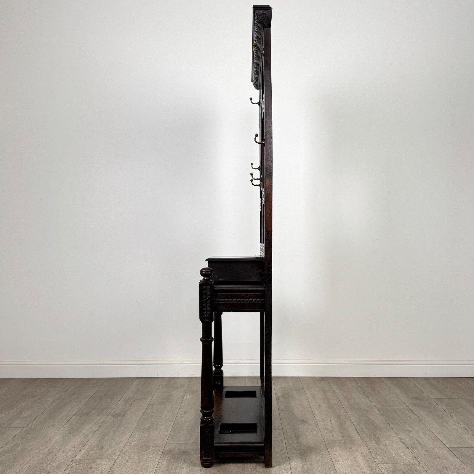 Antique 19th Century Carved Victorian Hall Stand In Oak ( Af 5259 ) photo for sale