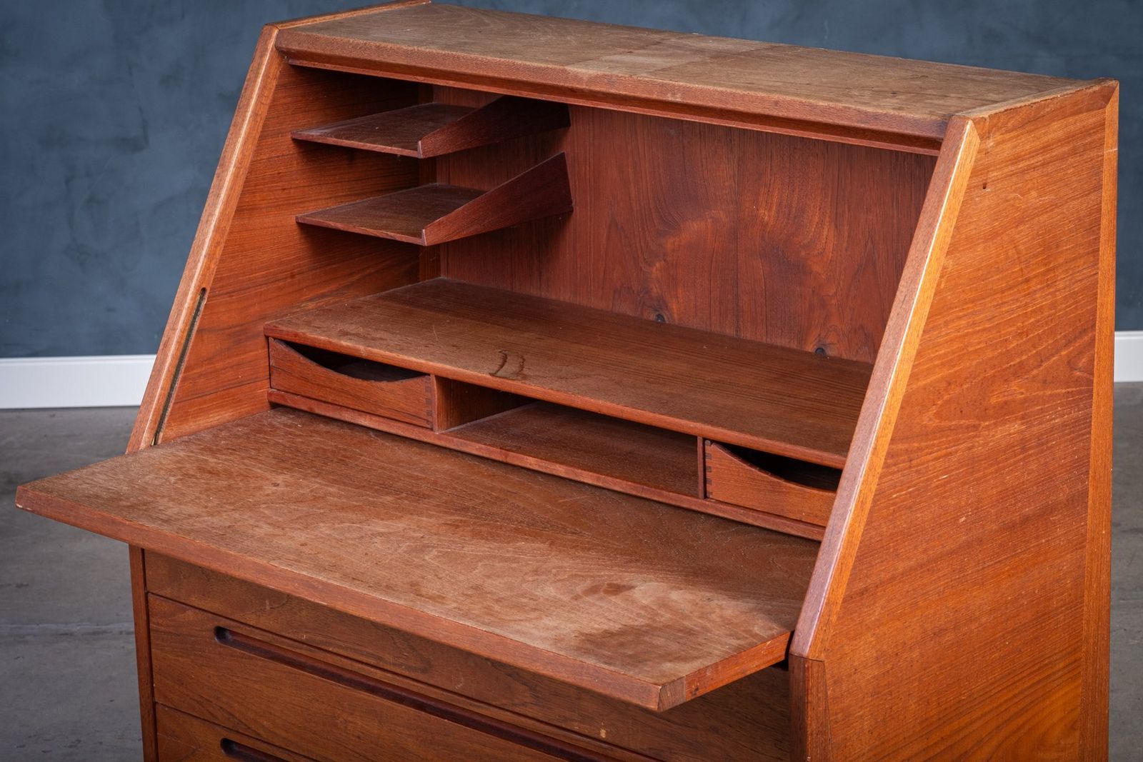 Vintage Teakhouten Secretaire Van Nils Jonsson, Jaren 1960 photo vinterior