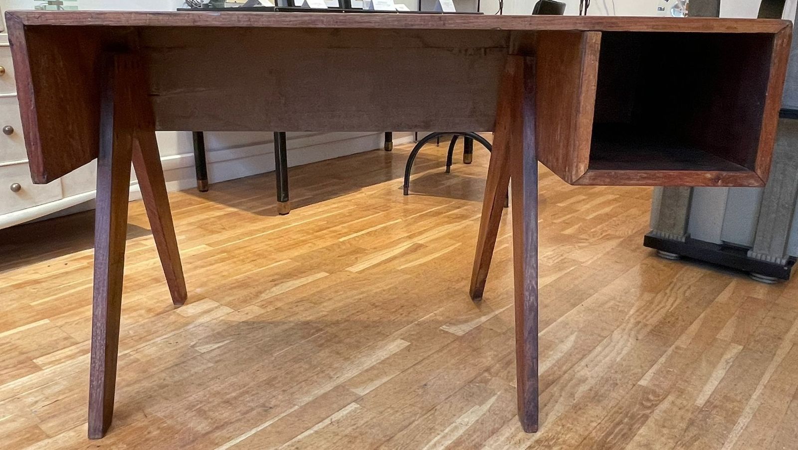 Chandigarh Teak Desk Set By Pierre Jeanneret (1896–1967), 1960s photo Furniture