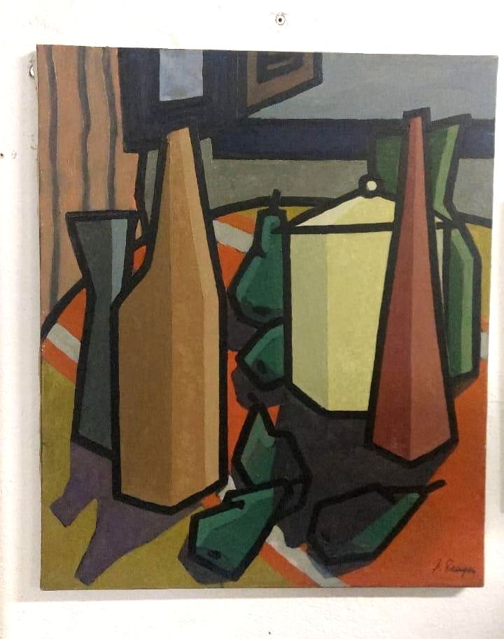 Franco Prayer Still Life Oil Painting (1924) 60x50 Cm