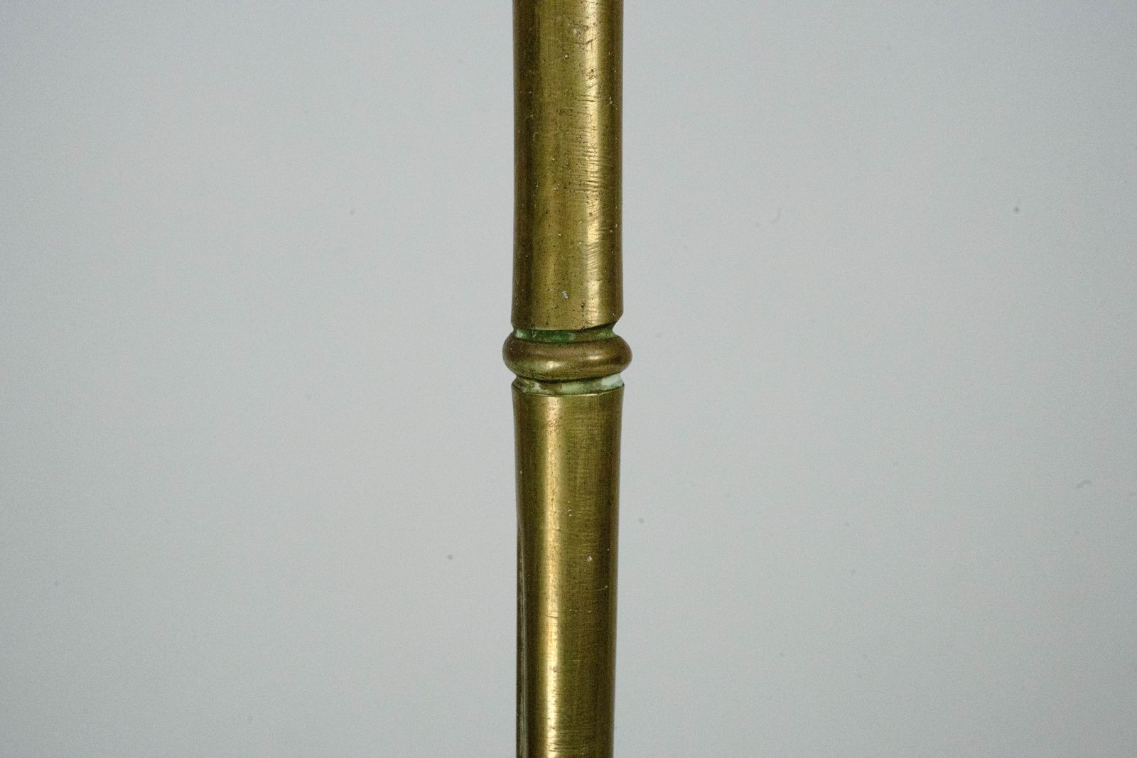 Mid Century Italian Solid Brass Faux Bamboo Floor Lamp, 1960s photo vinterior