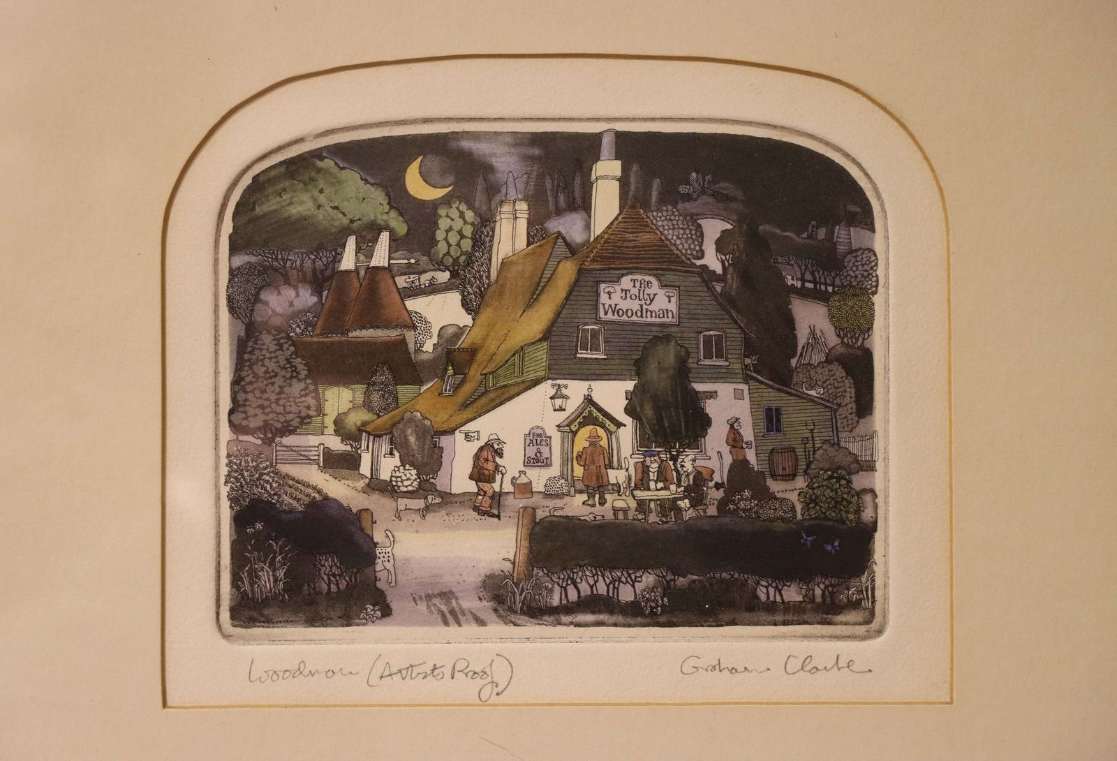 Pair Of British Artist’s Proof Etchings By Graham Clarke photo for sale