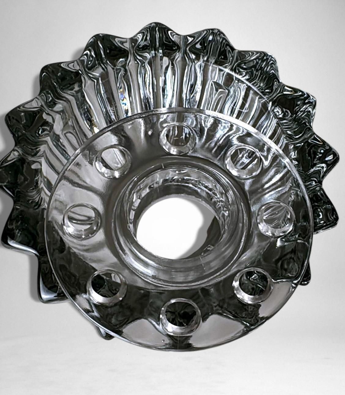 Art Deco Pierre D’avesn Flower Holder / Glass Bowl photo 313.0