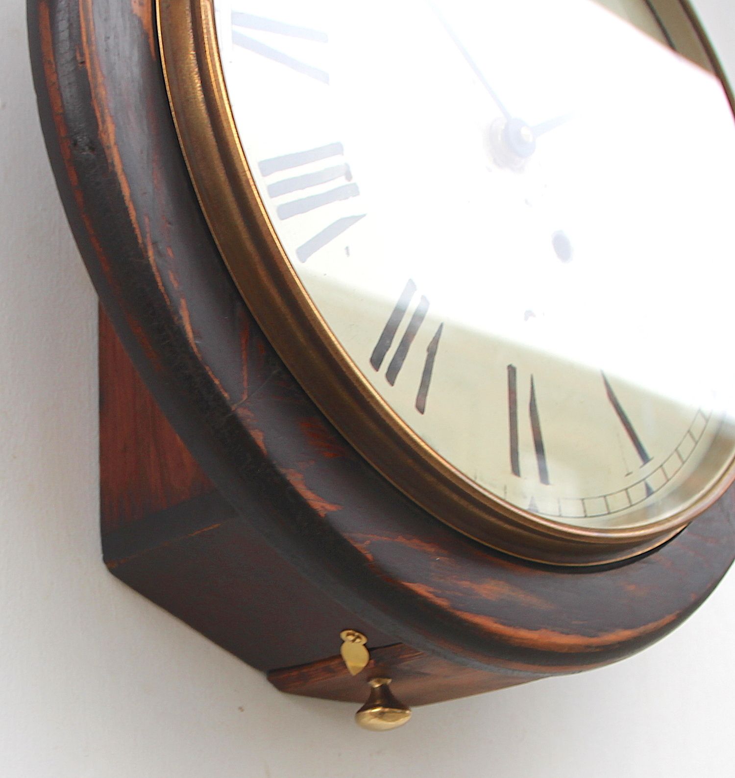 photo vinterior Large 39cm Railway Wall Clock Factory. Fully Guaranteed. London Timepiece.