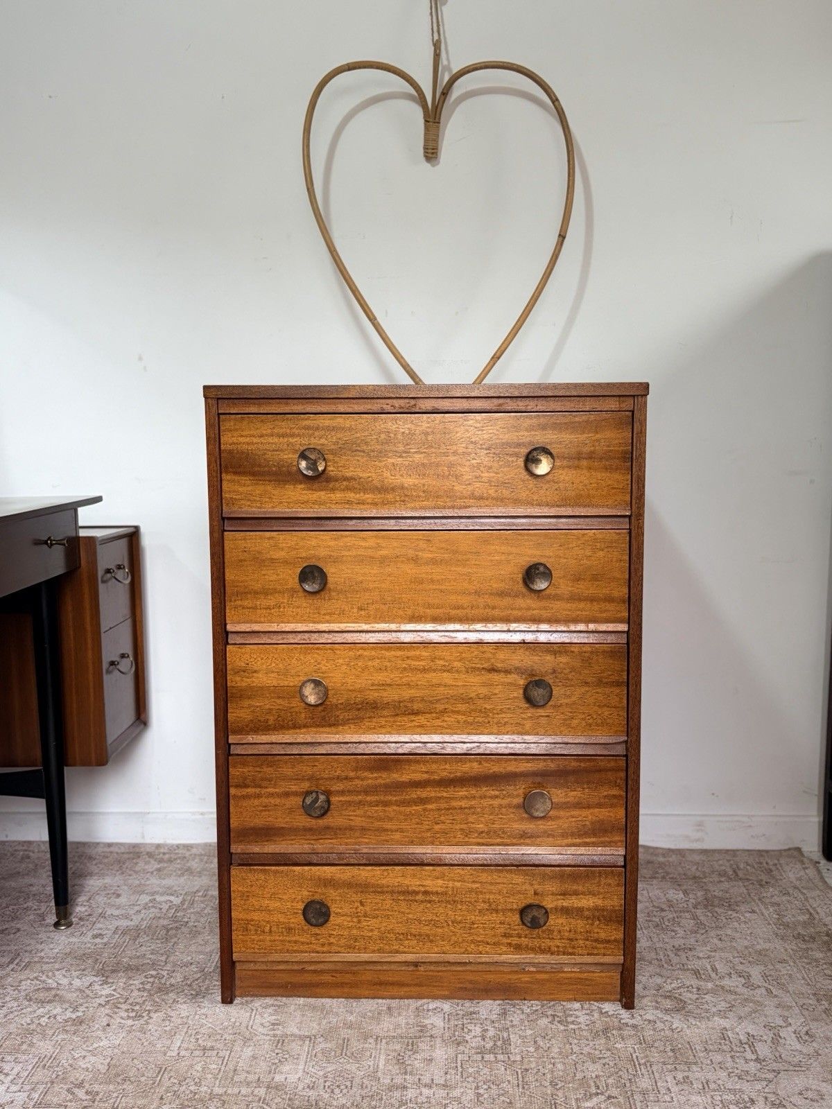 Mid Century Retro Vintage Chest Of Drawers