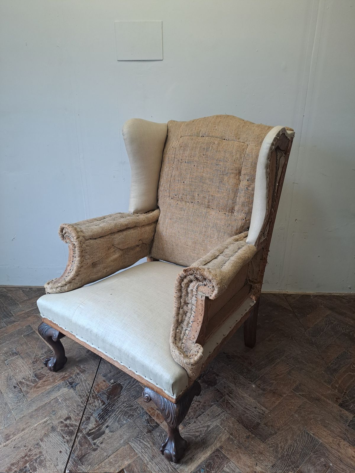 Edwardian Mahogany Wingchair, 1900s