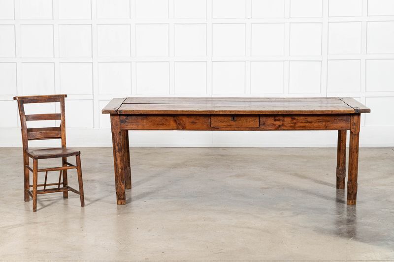Large 19thc French Elm & Fruitwood Farmhouse Table photo 3968.0