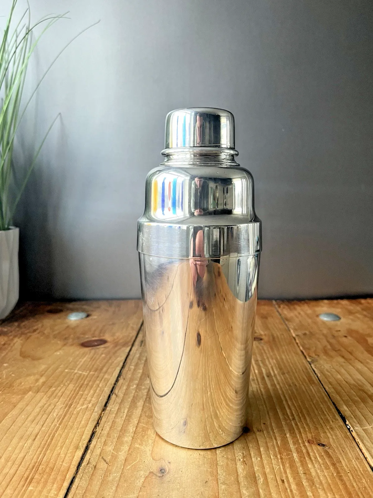 Home Decor Antique Art Deco Christofle Cocktail Shaker / Citrus Juicer Press Silver Plated photo