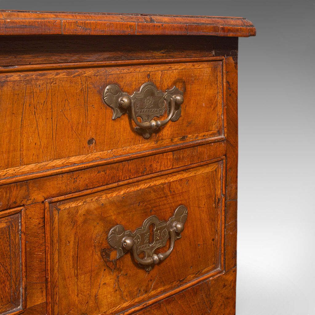 Furniture Antique Lowboy, English, Walnut, Correspondence, Scholar's Table, Georgian, 1760 photo