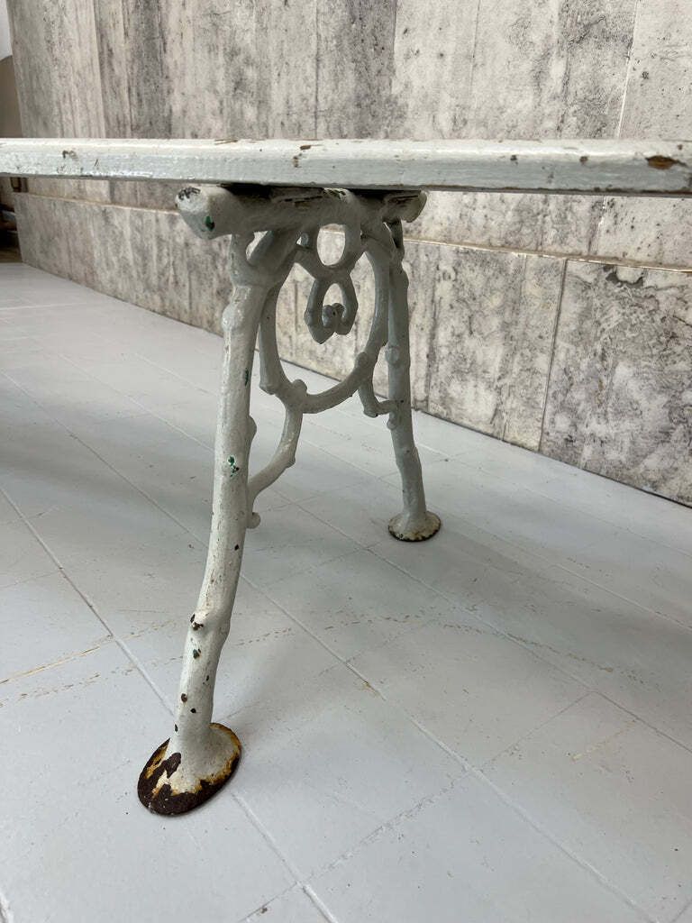 Grey Cast Iron And Wooden Bench photo 495.0