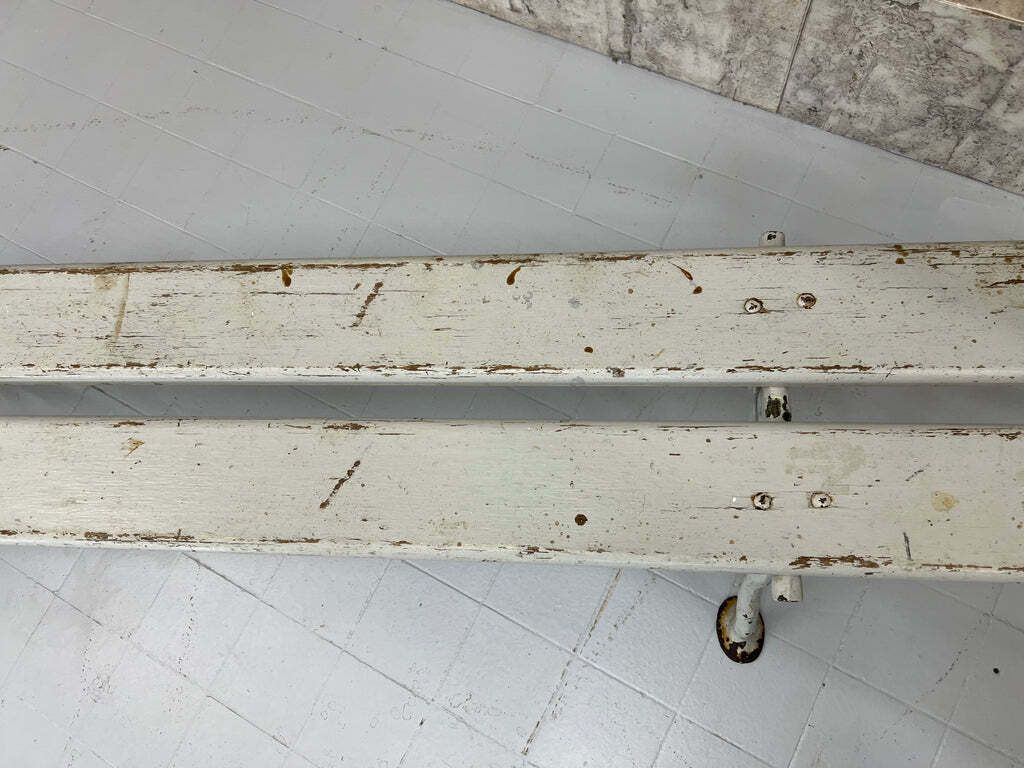 Grey Cast Iron And Wooden Bench photo buy