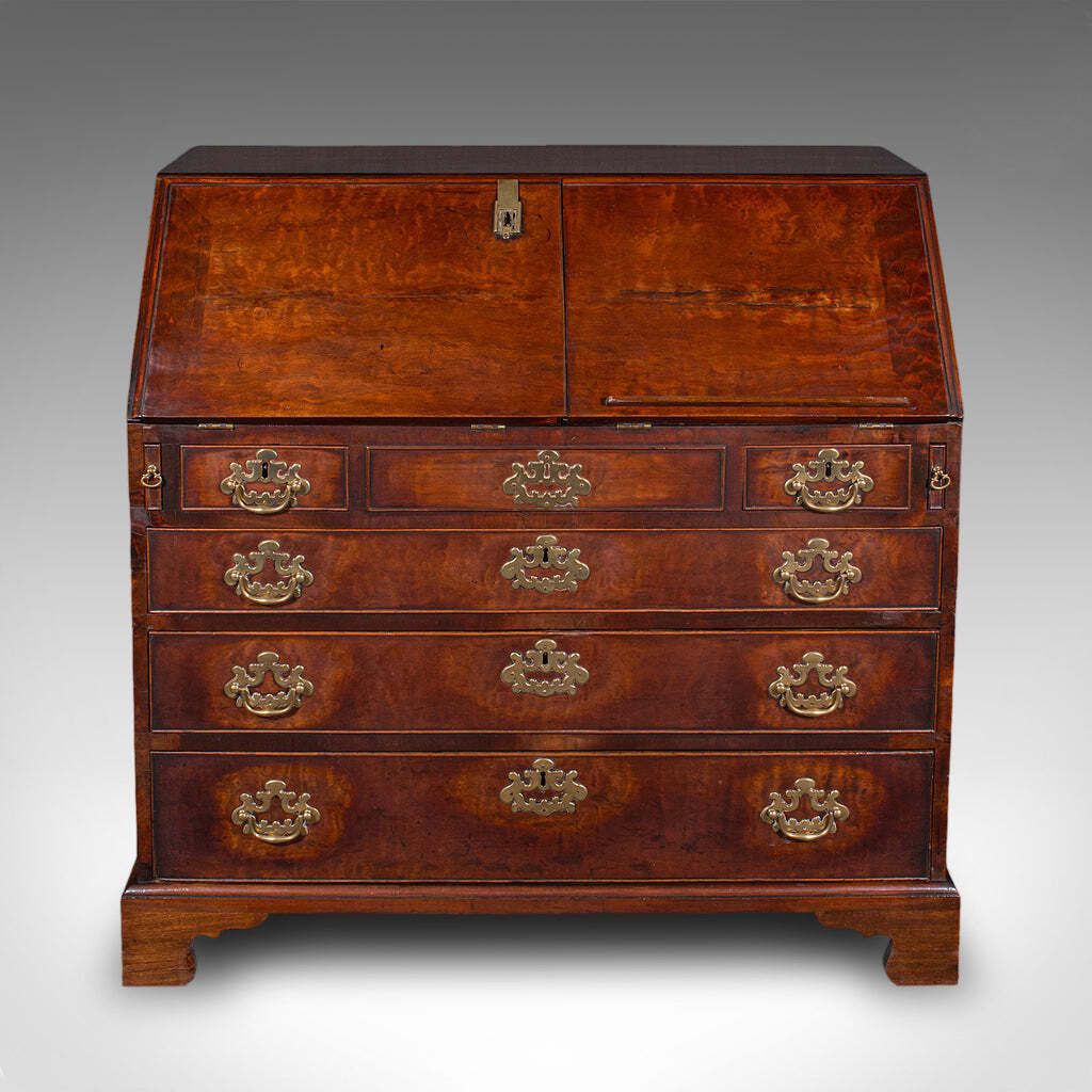 Rare Antique Barrister's Bureau, English Secretary, Escritoire, Georgian, C.1760 photo 10040.0