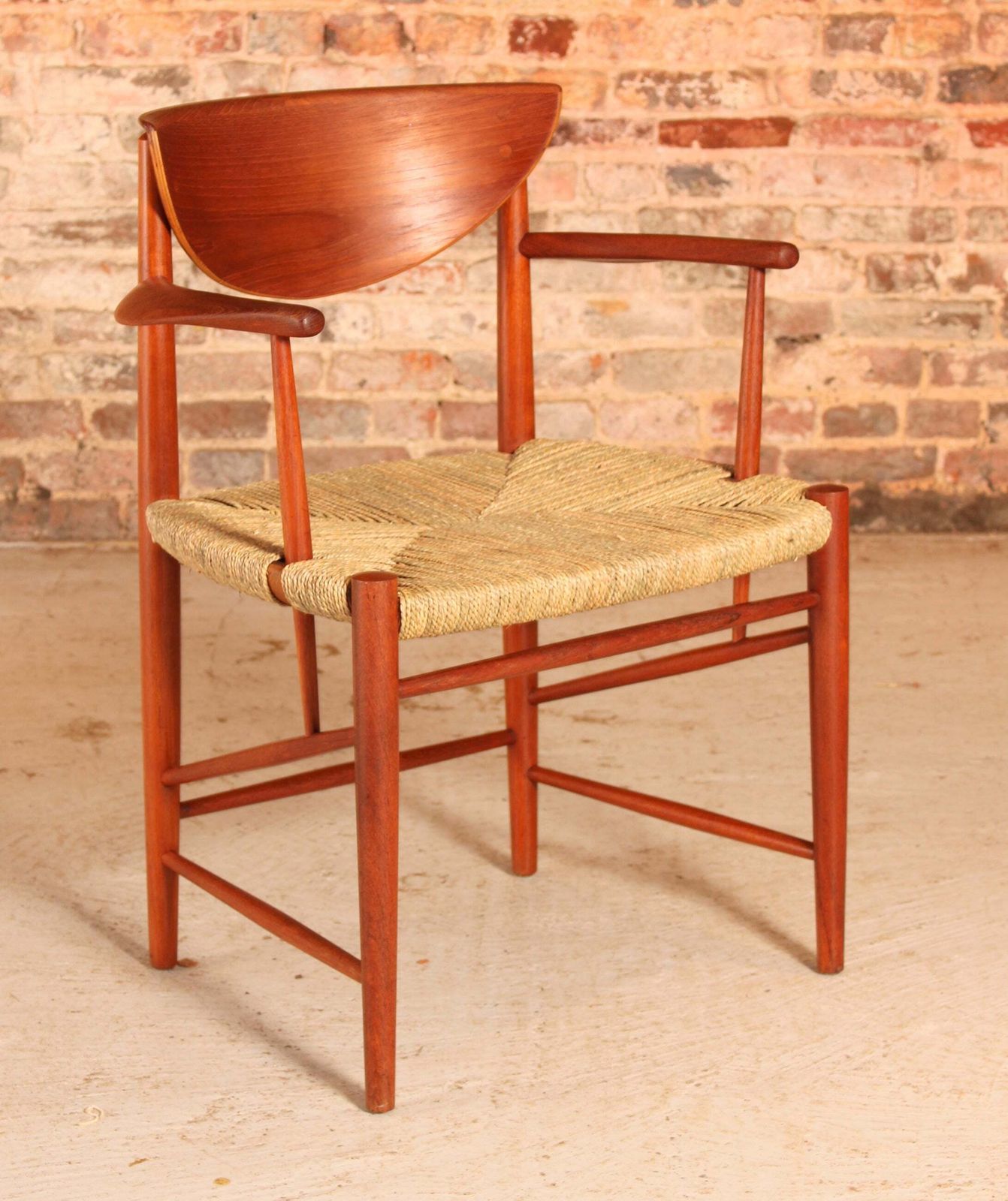 Danish Mid Century Teak Armchair Model 317 By Peter Hvidt And Orla Molgard Nielsen For Soborg Mobler, Circa 1950s photo furniture